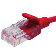 Патч-корд UTP 5e 4х2 26AWG (7х0.16мм) Cu LSZH 1м красн. SUPRLAN 10-0152