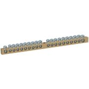 Шина NO-122-19 PEN земля-ноль 6х9мм 20/1 латунная с креплениями по центру Эра Б0047234