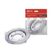 Светильник GX53R-deco ЗВЕЗДА С ТОЧКАМИ-MC встраив. под лампу GX53 матов. хром IN HOME 4690612044439