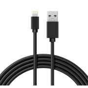 Кабель USB-A-Lightning для Apple 1А 1м ПВХ черн. Rexant 18-1122