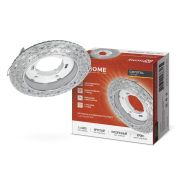 Светильник GX53R-crystal БАБОЧКИ-R15L встраив. с подсветкой 4К под GX53 прозр./хром IN HOME 4690612046631