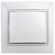 Кнопка включения СП Plano 1-109-01 10А 250В IP20 Plano бел. Intro Б0053830