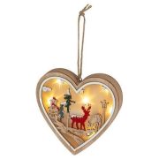 Светильник светодиодный новогодний Сердце подвесной 10см 2хАА ENGDS-5L Эра Б0060479