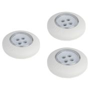 Фонарь светодиодный подсветка SB-803 пушлайт 4хLED на батарейках 3хААА бел. 3 шт ЭРА Б0052860