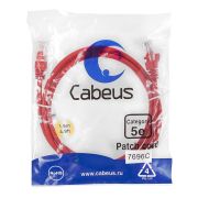 Патч-корд U/UTP кат.5E PC-UTP-RJ45-Cat.5e-1.5m-RD 2xRJ45/8p8c неэкранир. PVC 1.5м красн. Cabeus 7696c