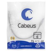 Патч-корд U/UTP кат.6 PC-UTP-RJ45-Cat.6-0.3m-LSZH 2xRJ45/8p8c неэкранир. LSZH 0.3м сер. Cabeus 8875c