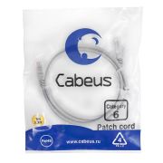 Патч-корд U/UTP кат.6 PC-UTP-RJ45-Cat.6-1m 2xRJ45/8p8c неэкранир. PVC 1м сер. Cabeus 7267c