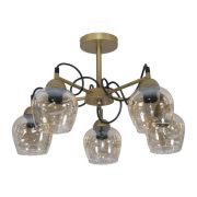 Светильник «Мирра» 151 (плафон 8268) НСБ 01-5х60-165 Е27 (ИМ) потолочный зол. Элетех 1005405272