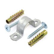 Комплект для крепления ОКЛ с использ. самореза дюбеля и скобы СМД d16-17мм (уп.100шт) Промрукав PR08.5002