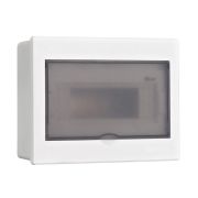 Корпус встраиваемый дв. 1 ряд 9 мод. IP41 ЩРВ-П пласт. прозр. DEKraft 31052DEK