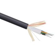 Кабель волоконно-оптический 9/125 одномод. 4 волокна loose tube подвесной для внешн. прокладки -40-+70град.C PE черн. Cabeus 10114c