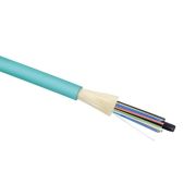 Кабель волоконно-оптический 50/125 (OM3) многомод. 24 волокна плотное буферное покрытие (tight buffer) для внутр. прокладки -25-+50град.C LSZH голуб. Cabeus 8518c