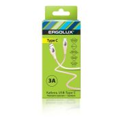 Кабель USB-Type C ELX-CDC02-C14 3А 1.2м зарядка+передача данных коробка роз. Ergolux 15302