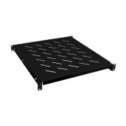 Полка регулируемая для шкафов и открытых стоек RA-J018-FC-700-100KG-BK усиленная до 100кг черн. (RAL 9004) Cabeus 10817c