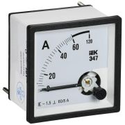 Амперметр Э47 60/5А класс точн. 1.5 72х72мм IEK IPA10-6-0060-E