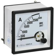 Амперметр Э47 2500/5А класс точн. 1.5 72х72мм IEK IPA10-6-2500-E