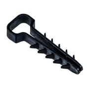 Дюбель-хомут 6х14мм для плоского кабеля нейлон черн. (уп.25шт) IEK UDH14-06-14-025-K02