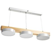 Люстра светодиодная RACEMO 48Вт 2700-6400К 18кв.м подвесная ДУ 3 режима бел./дерево Ritter 51607 5