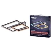 Люстра светодиодная ECLIPSE 88Вт 585х500х130мм 30кв.м потолочная ДУ 3 режима диммир. бел./корич. Ritter 52088 1