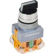Переключатель D7-20X3 3 полож. 1НО+1НЗ черн. GENERICA BSW50-20X3-3-21-3-K02-G