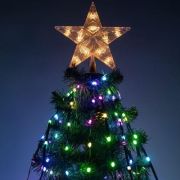 Гирлянда светодиодная «Нить со звездой на елку» 1.5м RGB управление через мобильное приложение ERASG -03 Эра Б0060434