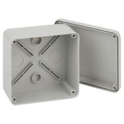 Коробка распаячная ОП 100х100х50мм приборная подъездная на винтах с гладкими стенками IP55 KORvp Эра Б0058942