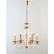 Люстра Melanie 1020-206 6хЕ14 40Вт хрусталь классика Rivoli Б0047907