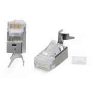 Коннектор RJ-45(8P8C) под витую пару кат. 6a/7/7a экран. универс. (для ож и мж кабеля) Cabeus 7780c