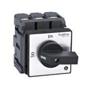 Выключатель-разъединитель 3п 80А IP20 с черн. рукоят. на дверцу 4 винтами SE MSD80320B