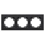 Рамка 3-м Афина фактурная универс. графит Universal A10045-Gr