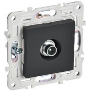 Розетка телевизионная проходная TV SKANDY SK-A17G графит IEK SK-A10-P-K53