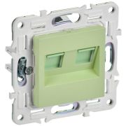 Розетка компьютерная двойн. RJ45 кат.5E SKANDY SK-K03G мятный IEK SK-K20-1-K06