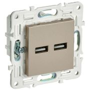 Розетка USB A+A 3.1А SKANDY SK-R15Sh шампань IEK SK-U21-D31-K37