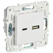 Розетка USB A+C 3.1А SKANDY SK-R14W арктич. бел. IEK SK-U22-D31-K01