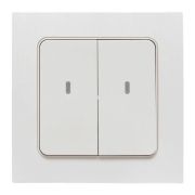 Выключатель 2-кл. Стокгольм Умный беспроводной бел. Zigbee Сonnect EKF RCV-ST2-WS-ZB