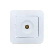 Розетка телевизионная проходная TV СП ASTI IP20 в сборе бел. LEZARD 7081-0202-129