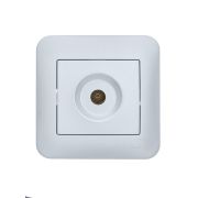 Розетка телевизионная проходная TV СП ASTI IP20 в сборе жемчуж./бел. перламутр. LEZARD 7081-3030-129