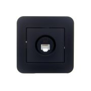 Розетка компьютерная 1-м СП ASTI IP20 RJ45 в сборе Cat 5e черн. бархат LEZARD 7081-4242-139