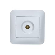 Розетка телевизионная оконечная TV СП ASTI IP20 в сборе жемчуж./бел. перламутр. LEZARD 7081-3030-130