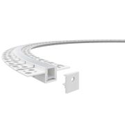 Профиль алюминиевый гибкий для встр. в ГКЛ 2000х15х10мм (55х15мм 2 вылета 20мм макс. шир. ленты 12мм) VARTON V4-R0-70.0001.KIT-1510DG