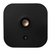 Розетка телевизионная TV 1-м ОП Quteo IP20 с топологией «звезда» черн. матов. IEK 782478