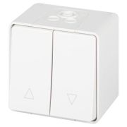 Переключатель Эксперт 11-1508-01 для жалюзи кнопочный IP55 10АХ-250В ОУ бел. Эра Б0063251