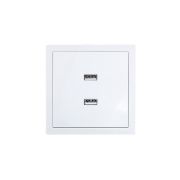Розетка 2-мест. USB разъем СП ZIMA IP20 бел. LEZARD 704-0288-192