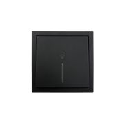 Кнопка звонка с индик. СП ZIMA IP20 безвинт. зажим черн. бархат LEZARD 704-4288-108QC