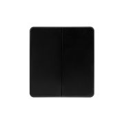 Выключатель 2-кл. СП ROUND MIELE 10А оникс Kranz KR-78-0706-3
