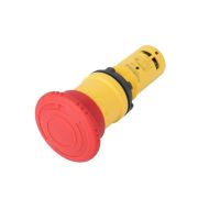 Кнопка аварийного останова SB7 моноблочная 22мм d40 повернуть для возвр. пластик 1НО+1НЗ красн. SE SB7ES545P