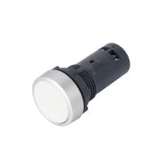 Кнопка моноблочная SB7 22мм с возвратом металл 1НО IP65 бел. SE SB7EA11