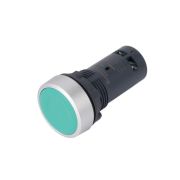 Кнопка моноблочная SB7 22мм с возвратом металл 1НО+1НЗ IP65 зел. SE SB7EA35