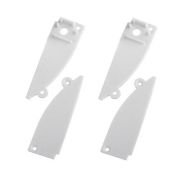 Набор заглушек 9818-3 профиля 9818 2шт глухие 2шт с отверстием Эра Б0062788