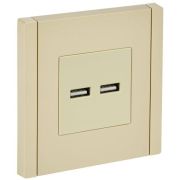 Розетка USB A+A 3.1А FORTE&PIANO FP449 ваниль IEK FP-U21-D31-K10